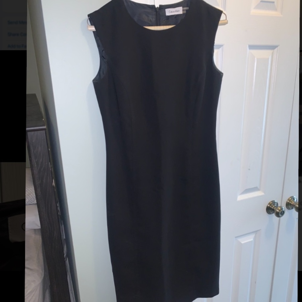 Calvin Klein Black Sheath Dress size 4